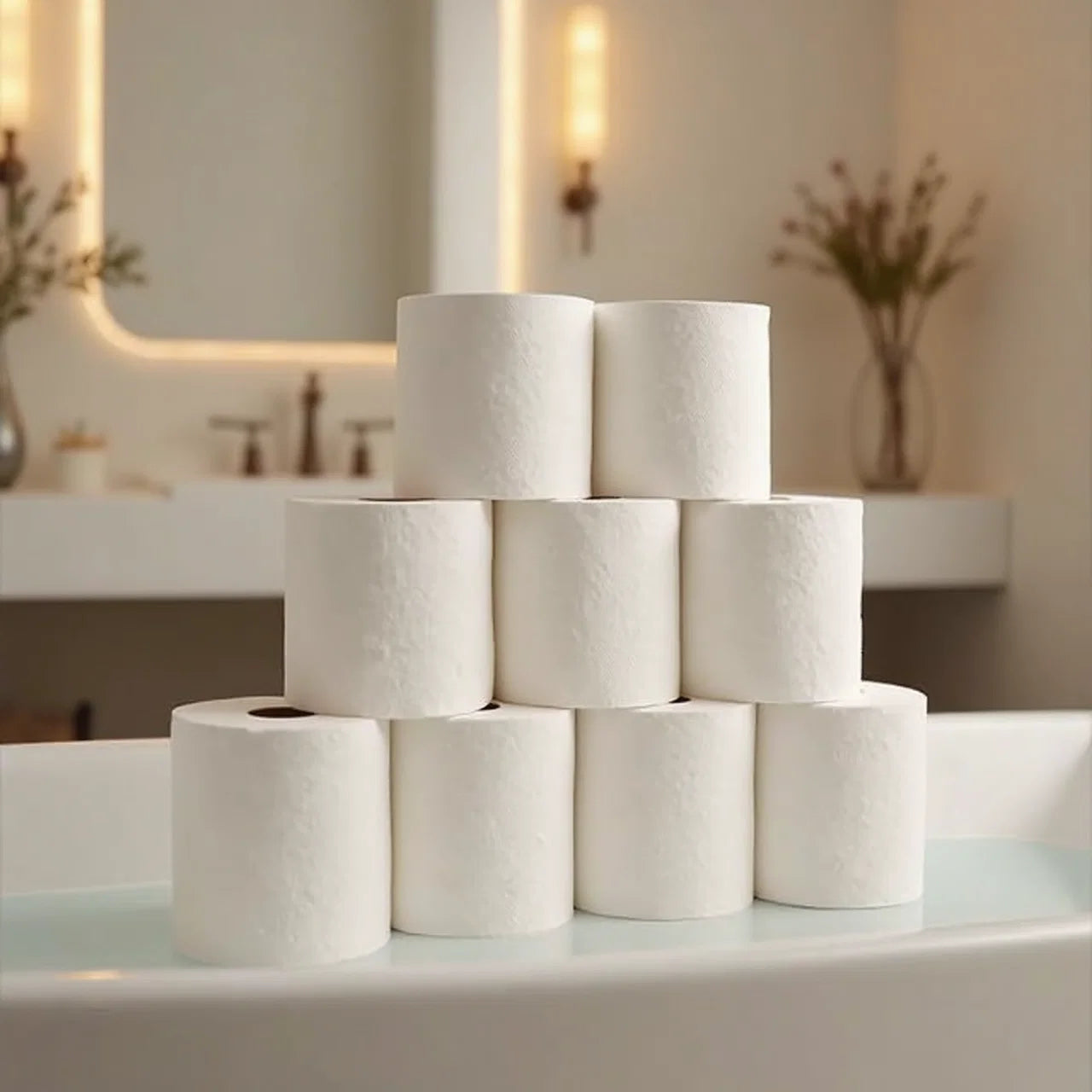 Bliss Quilted 3 Ply Luxury Toilet & Bathroom Tissue Multipack (9 rolls x 5 packs)